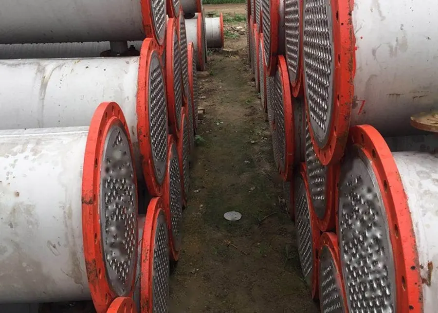 Used shell and tube heat exchanger for industrial water and steam duty — SIGMA Process Equipment