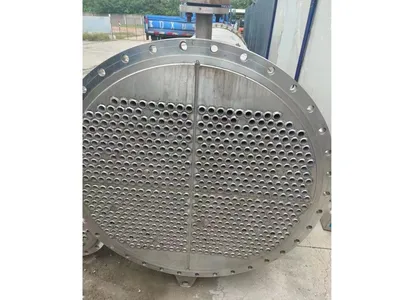 Used shell and tube heat exchanger tube sheet — SIGMA Process Equipment